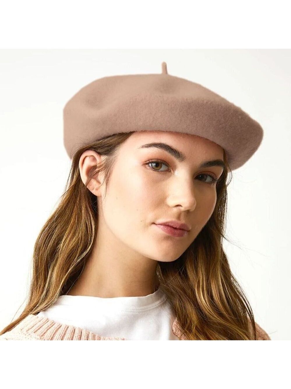 Parkhurst 100% Wool Beret Camel Color
